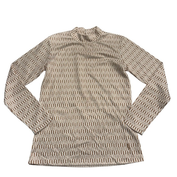 A PUTNAM size S Long Sleeve Keyyhole Top Scored Bisque - Picture 5 of 8